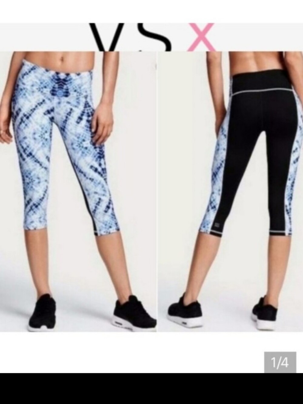 New Set Of 2 Victoria's Secret VSX Knockout Capris, Size M